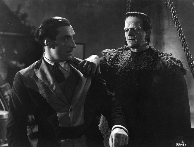 Frankensteinův syn - Z filmu - Basil Rathbone, Boris Karloff