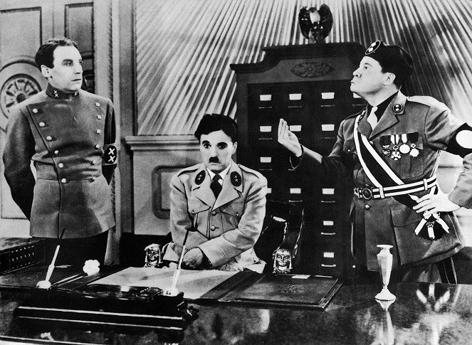 Diktátor - Z filmu - Henry Daniell, Charlie Chaplin, Jack Oakie