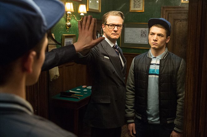 Kingsman: Tajná služba - Z filmu - Colin Firth, Taron Egerton