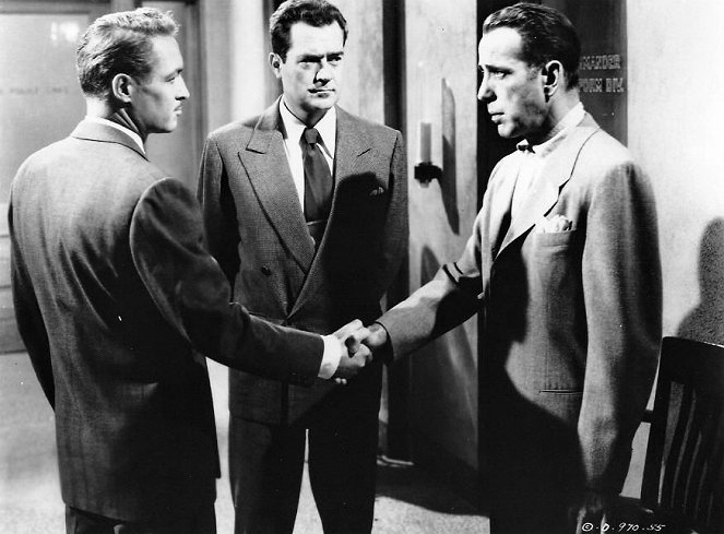Na opuštěném místě - Z filmu - Frank Lovejoy, Humphrey Bogart