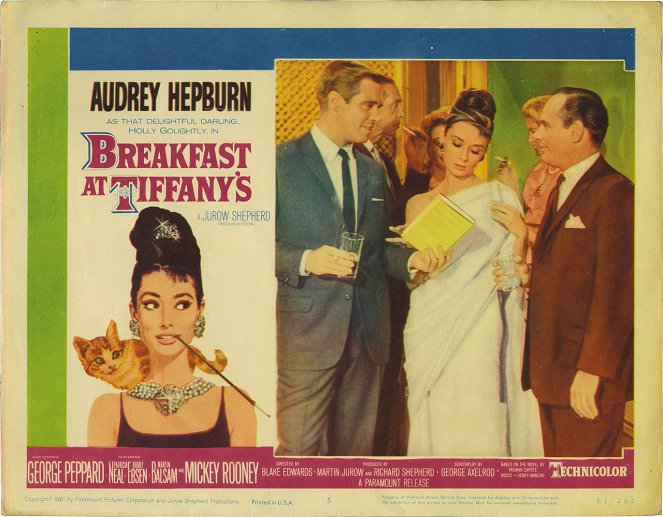 Snídaně u Tiffanyho - Fotosky - George Peppard, Audrey Hepburn, Martin Balsam