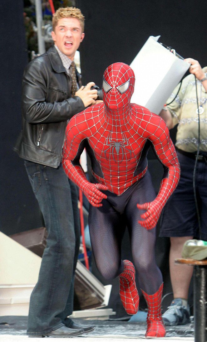 Spider-Man 3 - Z natáčení - Topher Grace, Tobey Maguire
