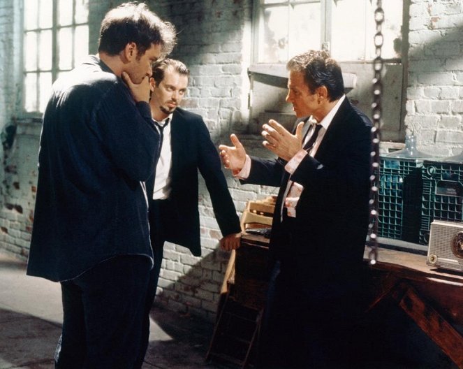Gauneři - Z natáčení - Quentin Tarantino, Steve Buscemi, Harvey Keitel
