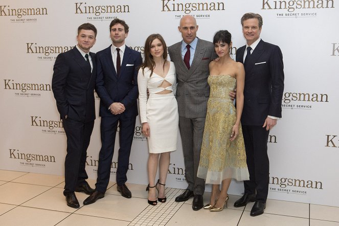 Kingsman: Tajná služba - Z akcí - Taron Egerton, Edward Holcroft, Sophie Cookson, Mark Strong, Sofia Boutella, Colin Firth