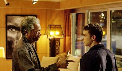 Mimo zákon - Z filmu - Morgan Freeman, Justin Timberlake