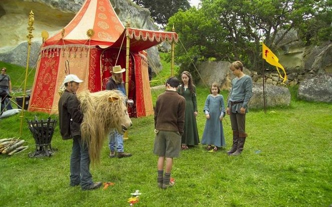 Letopisy Narnie: Lev, čarodějnice a skříň - Z natáčení - Andrew Adamson, Anna Popplewell, William Moseley