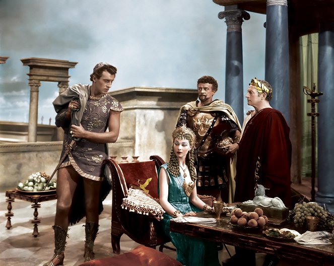 Caesar a Kleopatra - Z filmu - Stewart Granger, Vivien Leigh, Basil Sydney, Claude Rains