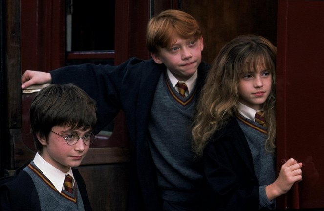 Harry Potter a Kámen mudrců - Z filmu - Daniel Radcliffe, Rupert Grint, Emma Watson