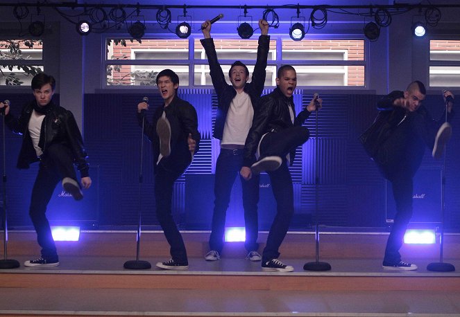 Glee - Vitamin D - Z filmu - Chris Colfer, Harry Shum Jr., Cory Monteith, Mark Salling