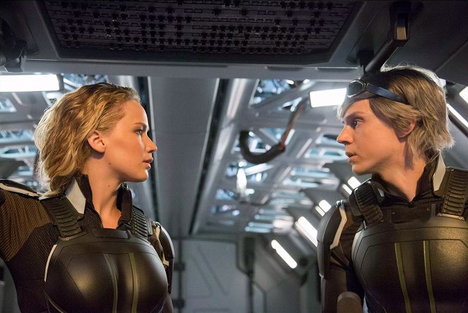 X-Men: Apokalypsa - Z filmu - Jennifer Lawrence, Evan Peters