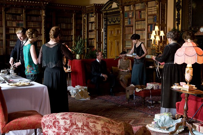 Panství Downton - Christmas at Downton Abbey - Z filmu - Dan Stevens, Iain Glen, Michelle Dockery, Elizabeth McGovern