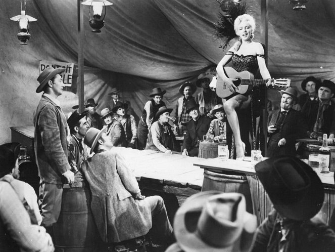 Řeka bez návratu - Z filmu - Robert Mitchum, Marilyn Monroe