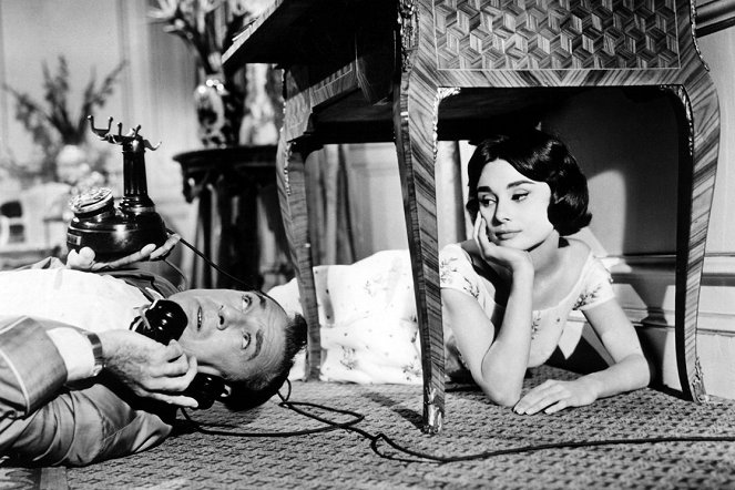 Odpolední láska - Z filmu - Gary Cooper, Audrey Hepburn