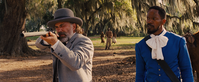 Nespoutaný Django - Z filmu - Christoph Waltz, Jamie Foxx