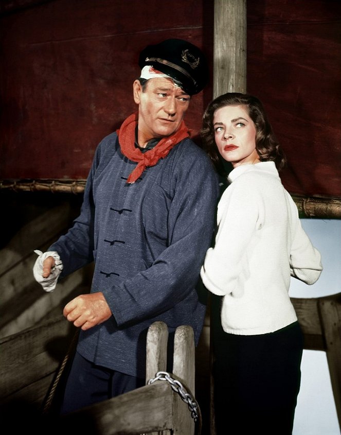 Krvavá cesta - Z filmu - John Wayne, Lauren Bacall