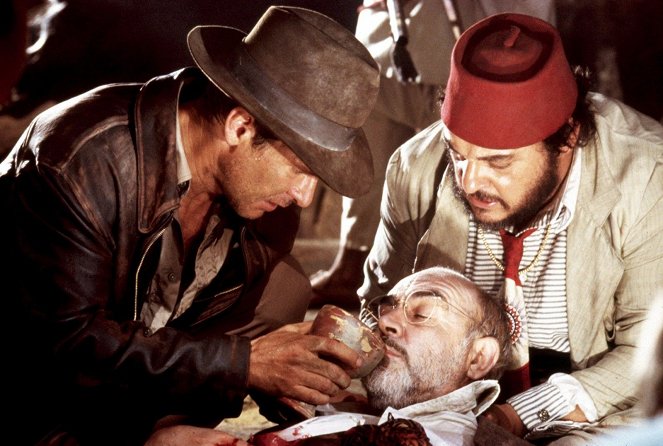 Indiana Jones a Poslední křížová výprava - Z filmu - Harrison Ford, Sean Connery, John Rhys-Davies