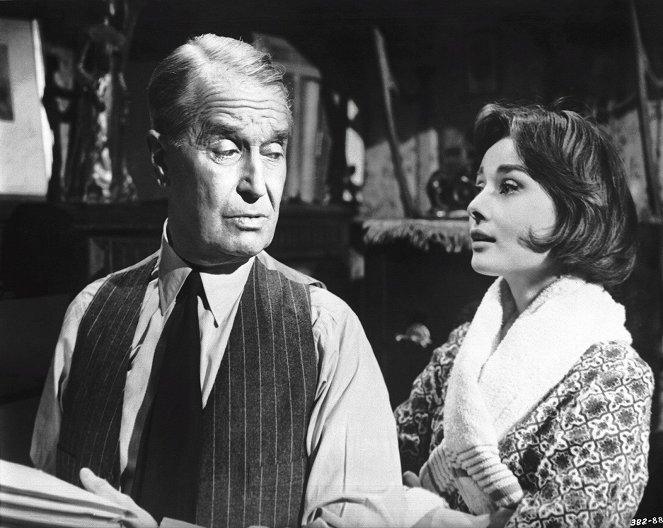 Odpolední láska - Z filmu - Maurice Chevalier, Audrey Hepburn