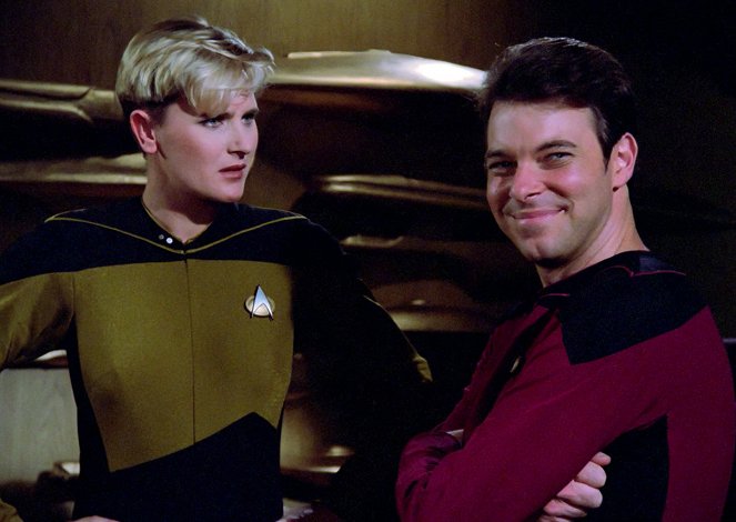 Star Trek: Nová generace - Osamělý mezi námi - Z filmu - Denise Crosby, Jonathan Frakes