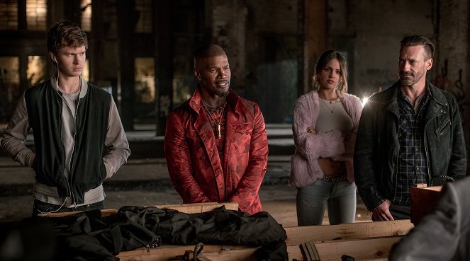 Baby Driver - Z filmu - Ansel Elgort, Jamie Foxx, Eiza González, Jon Hamm