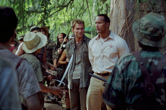 Vítejte v džungli - Z filmu - Seann William Scott, Dwayne Johnson