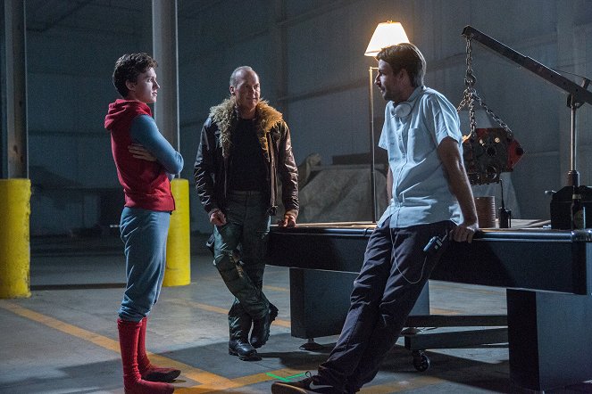 Spider-Man: Homecoming - Z natáčení - Tom Holland, Michael Keaton, Jon Watts