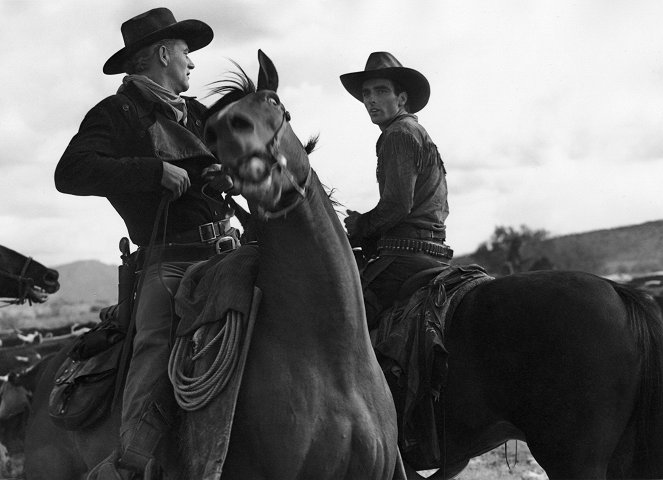 Červená řeka - Z filmu - John Wayne, Montgomery Clift