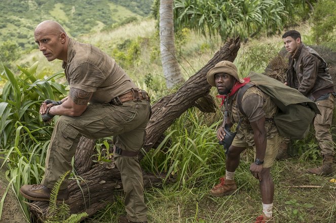Jumanji: Vitajte v džungli - Z filmu - Dwayne Johnson, Kevin Hart, Nick Jonas