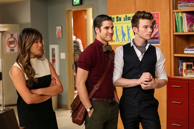 Glee - Nová Rachel - Z filmu - Jenna Ushkowitz, Darren Criss, Chris Colfer