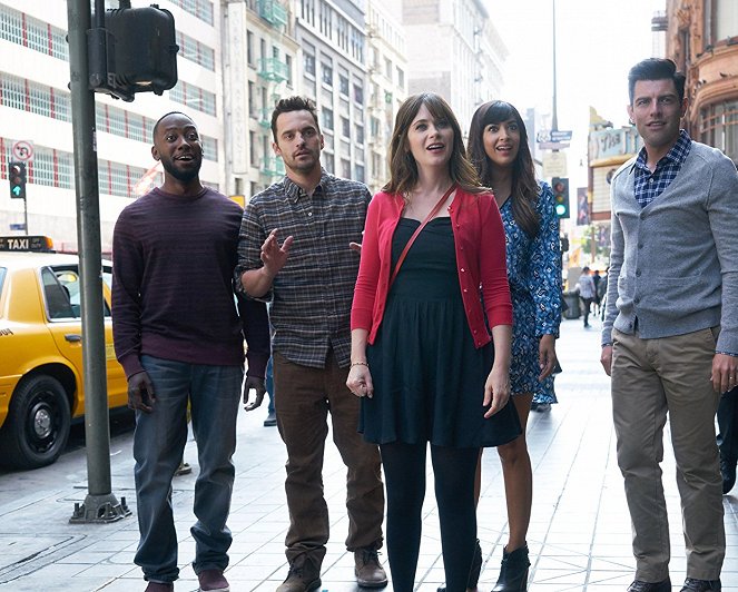 Nová holka - Návrat domů - Z filmu - Lamorne Morris, Jake Johnson, Zooey Deschanel, Hannah Simone, Max Greenfield