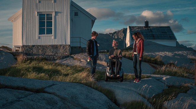 Trio - Hledání utajené svatyně - Z filmu - Oskar Lindquist, Bjørnar Lysfoss Hagesveen, Naomi Hasselberg Thorsrud