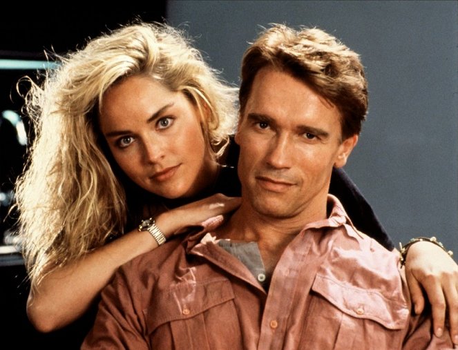 Total Recall - Z natáčení - Sharon Stone, Arnold Schwarzenegger