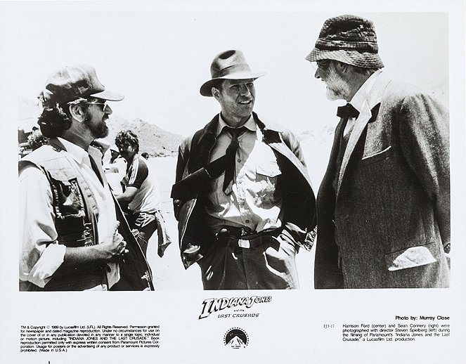 Indiana Jones a Poslední křížová výprava - Fotosky - Steven Spielberg, Harrison Ford, Sean Connery
