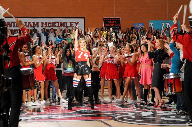 Glee - Asijská pětka - Z filmu - Heather Morris, Naya Rivera, Jenna Ushkowitz, Jayma Mays