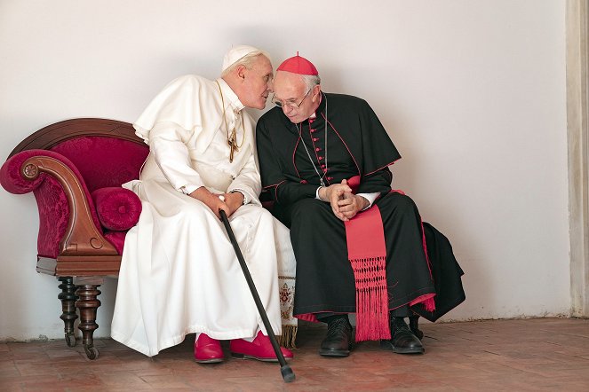 Dva papežové - Z filmu - Anthony Hopkins, Jonathan Pryce