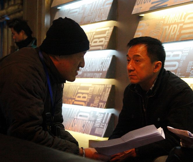 Jing cha gu shi 2013 - Z natáčení - Sheng Ding, Jackie Chan
