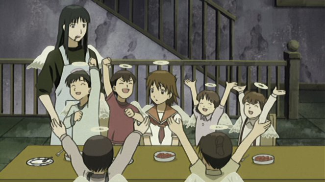 Haibane renmei - Džiin — Waši — Pancakes - Z filmu