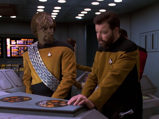 Star Trek: Nová generace - Druhá šance - Z filmu - Michael Dorn, Jonathan Frakes