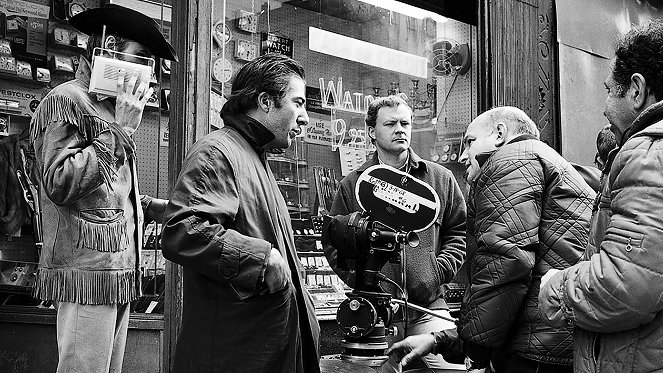 Půlnoční kovboj - Z natáčení - Jon Voight, Dustin Hoffman, John Schlesinger