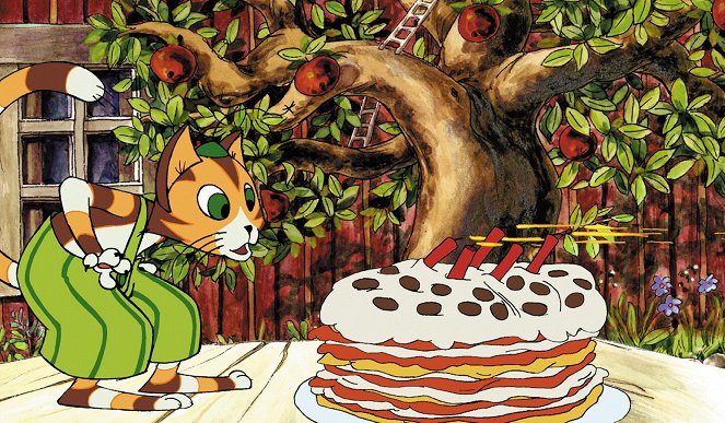 Pettson a Fiškus - Eine Geburtstagstorte für die Katze - Z filmu