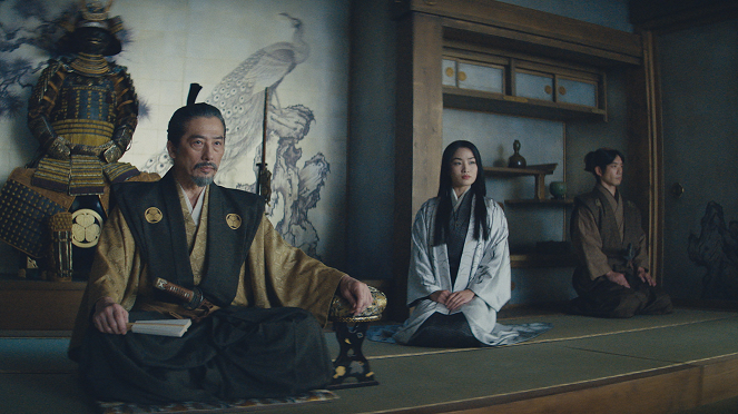 Šógun - Sluhové dvou mistrů - Z filmu - Hirojuki Sanada, Anna Sawai