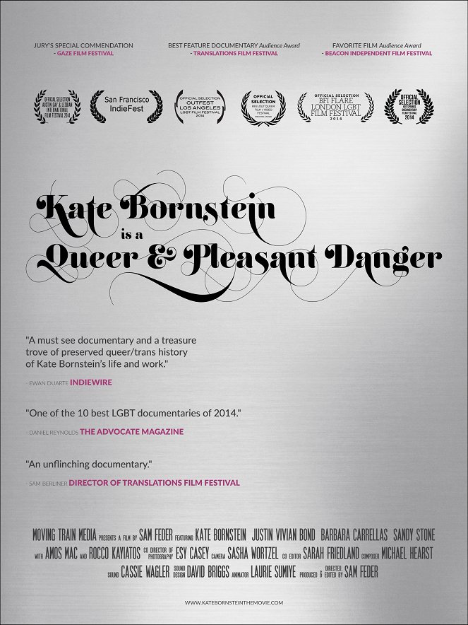 Kate Bornstein is a Queer & Pleasant Danger - Plakáty