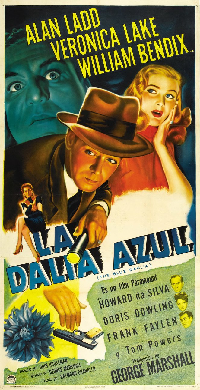 Modrá Dahlia - Plakáty