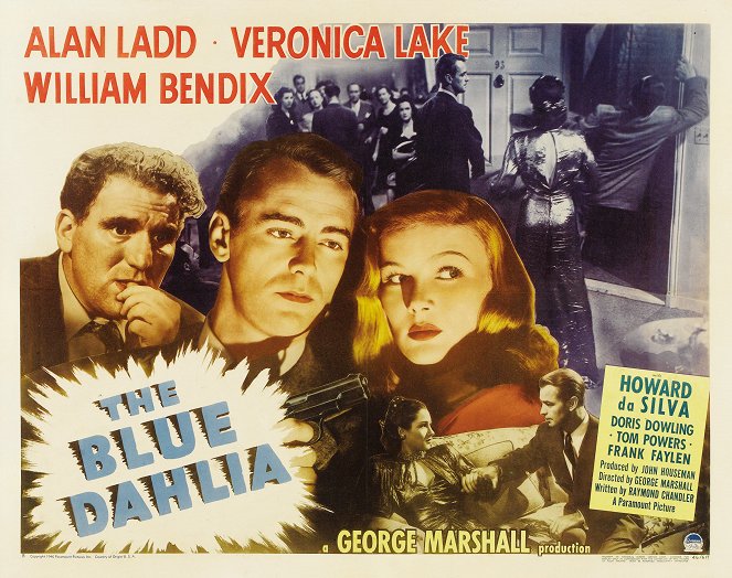 Modrá Dahlia - Plakáty
