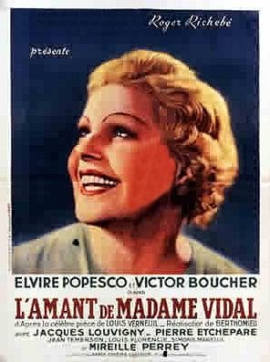 L'Amant de Madame Vidal - Plakáty