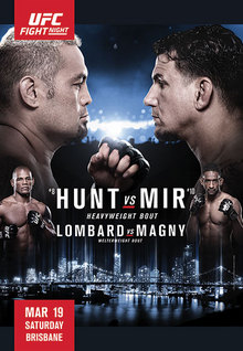 UFC Fight Night: Hunt vs. Mir - Plakáty