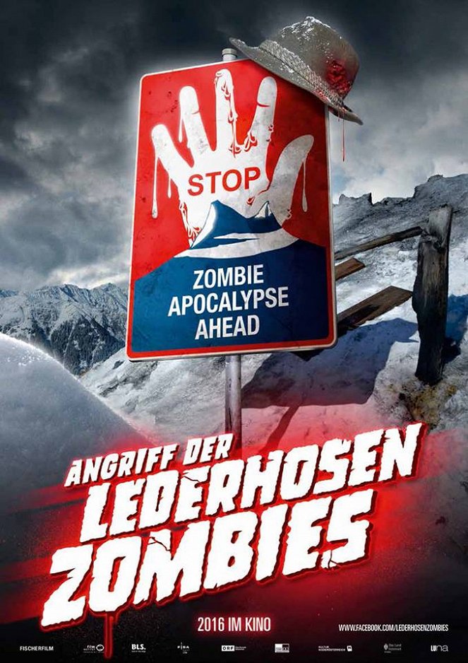 Útok zombíků v kožených kalhotách s padacím mostem - Plakáty