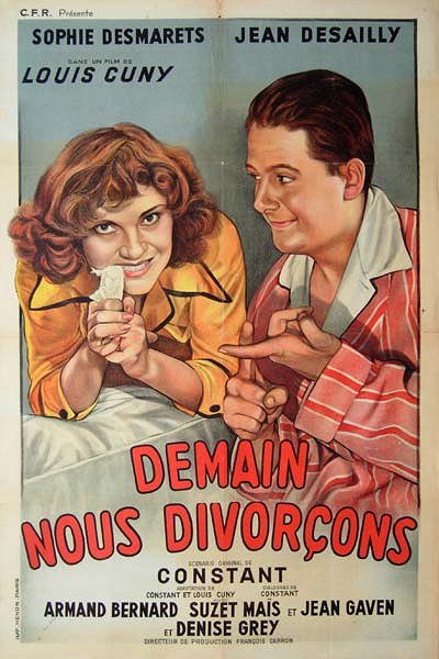 Demain nous divorçons - Plakáty