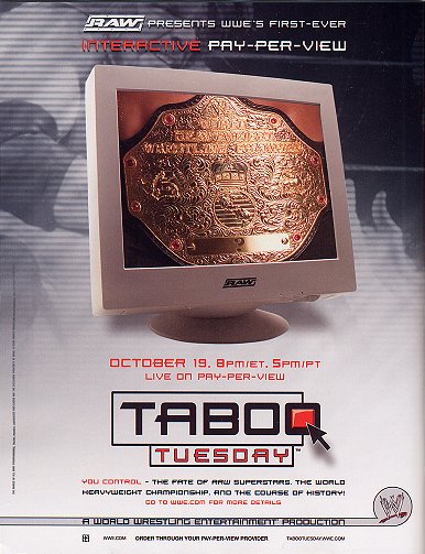 WWE Taboo Tuesday - Plakáty