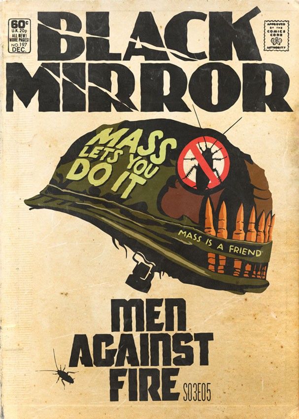Černé zrcadlo - Muži pod palbou - Plakáty