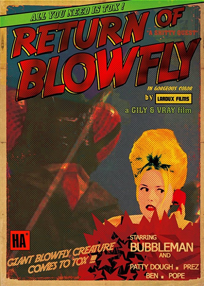 Bubbleman Superstar Return of Blowfly - Plakáty